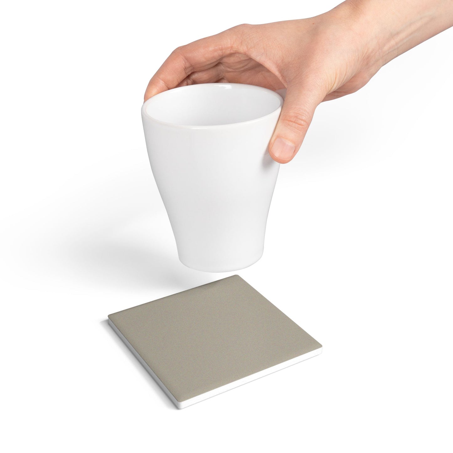 Warm Stone Ceramic Coaster Round or Square | Coordinated Collection