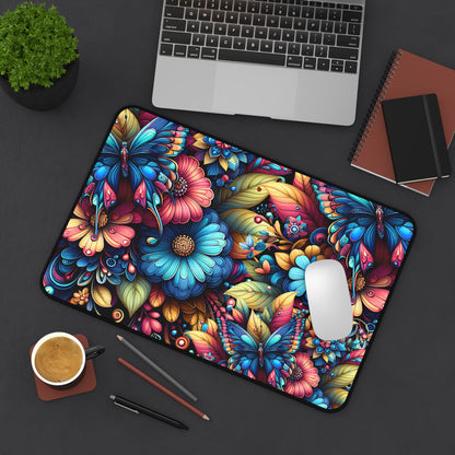 Butterfly Floral - Metamorphosis Design, Desk Pad
