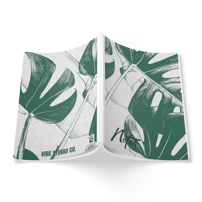 Monstera Leaf Green A5 Lined Journal