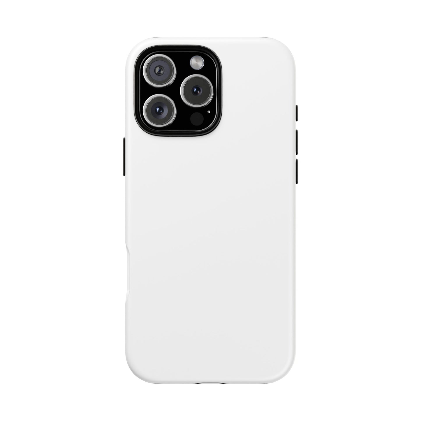White Tough Cell Phone Case Matte or Glossy Protective Case iPhone Samsung
