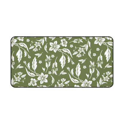 Olive Floral Desk Pad (12x18, 12x22 or 16x32)