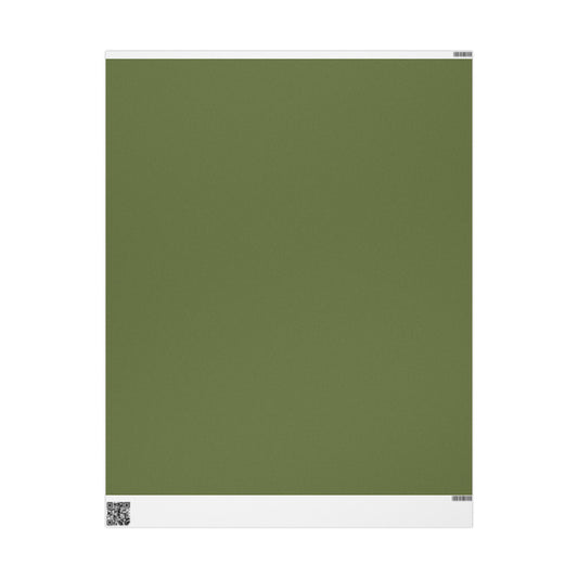 Olive Wrapping Paper Matte or Glossy Gift Wrap 3 Sizes Fine Art Paper