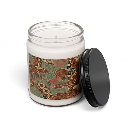 Mosaic Candle Batik Pattern 9oz Soy Candle