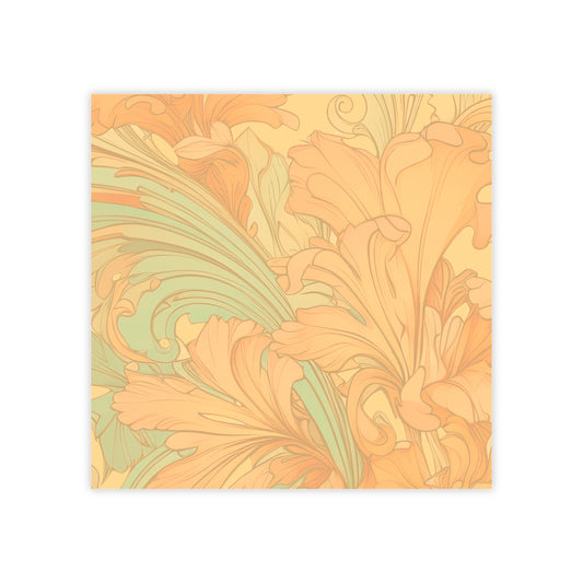 Coral Flourish Sticky Notes Floral Post It Notes (7 Sizes)