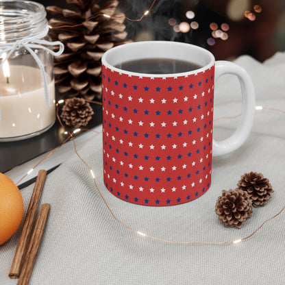 Red, White and Blue Stars Mug