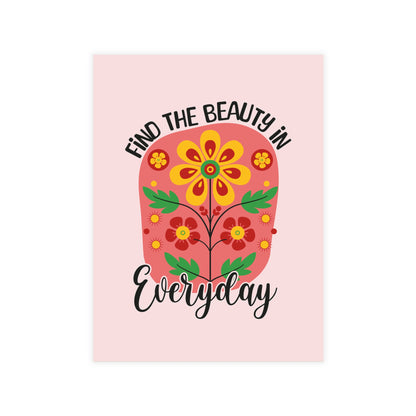 Find the Beauty Postcards Inspirational Floral Postcard Set