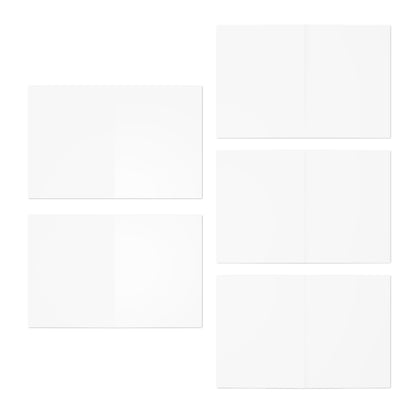 White Blank Folding Note Cards Pack of 5 w/ Envelopes | Coordinated Collection