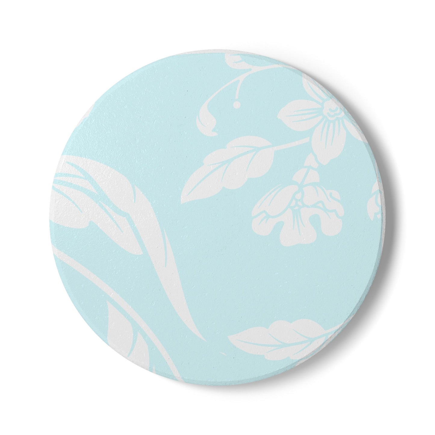 Ocean Blue Floral Ceramic Coaster Coordinated Collection