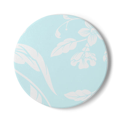 Ocean Blue Floral Ceramic Coaster Coordinated Collection