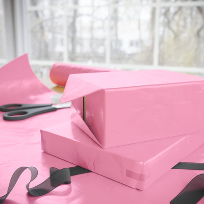 Light Pink Wrapping Paper Matte or Glossy Gift Wrap 3 Sizes Fine Art Paper