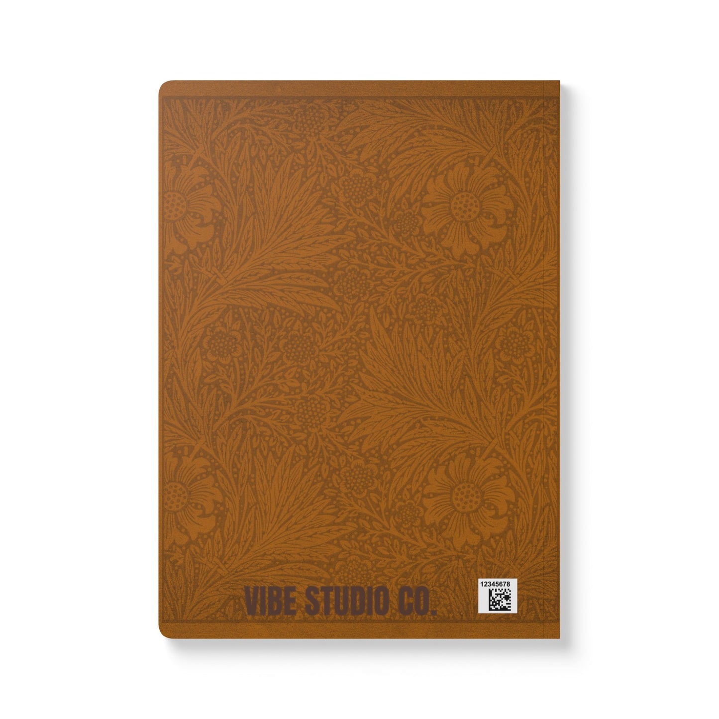 Saddle Tan Floral A5 Lined Journal