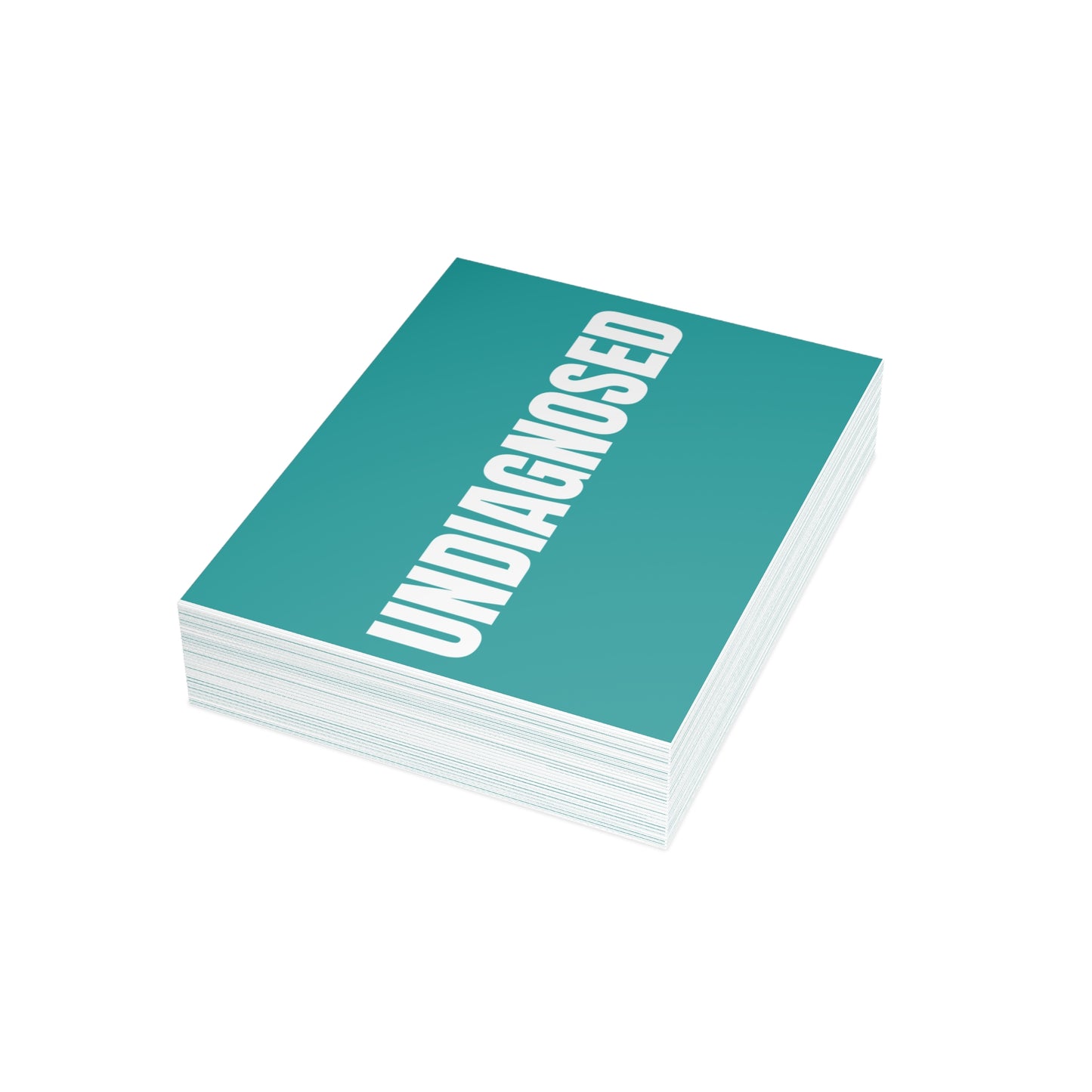 Deep Aqua Postcard Set Pack of 10, 30 or 50 w/ Envelopes | Coordinated Collection