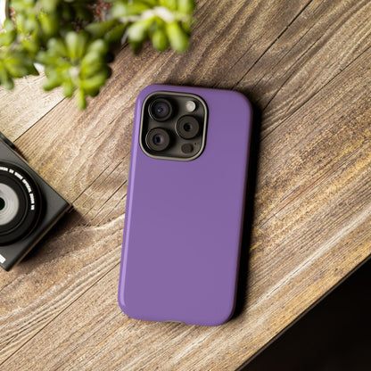 Purple Tough Cell Phone Case Matte or Glossy Protective Case iPhone Samsung