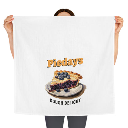Pie Days Dough Delight Tea Towel Funny Kitchen Towel Pie Dessert Cotton Dish Towel