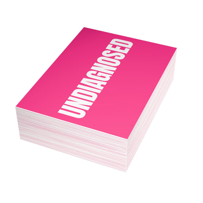Pink Postcard Set Pack of 10, 30 or 50 w/ Envelopes | Coordinated Collection