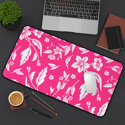 Pink Floral Desk Pad (12x18, 12x22 or 16x32)