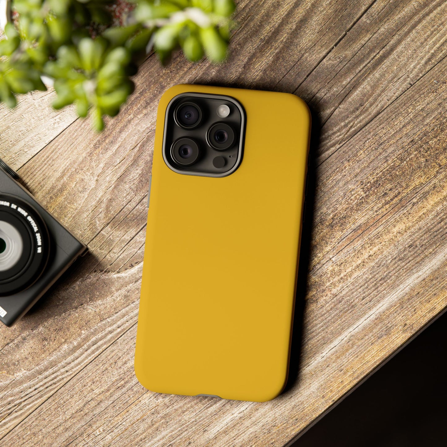Honey Yellow Tough Cell Phone Case Matte or Glossy Protective Case iPhone Samsung