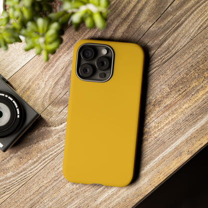 Honey Yellow Tough Cell Phone Case Matte or Glossy Protective Case iPhone Samsung