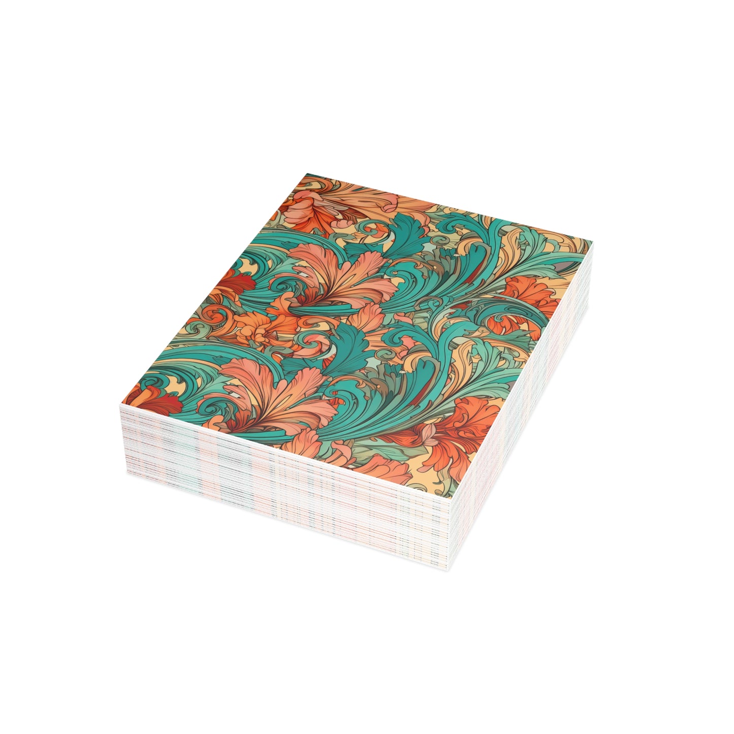 Coral Flourish Postcards Botanical Floral Postcard Set