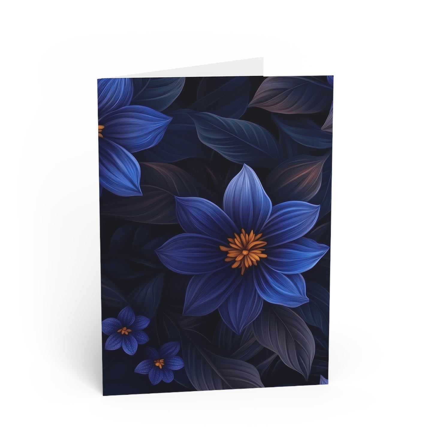 Blue Floral Heaven Note Cards Blue Floral Stationery Set