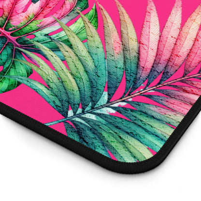 Tropical Vibes Desk Mat Tropical Leaves Desk Pad 12x18 12x22 16x32