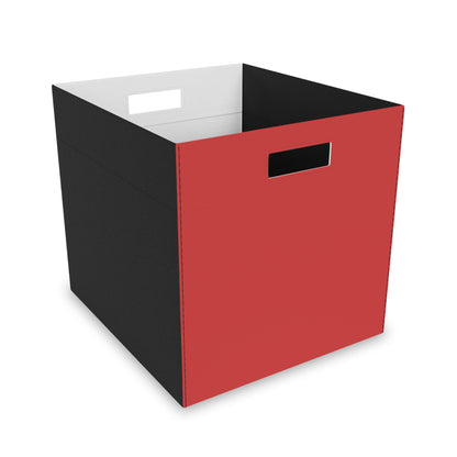 True Red Felt Storage Box Foldable Organizer Bin Home Storage Basket