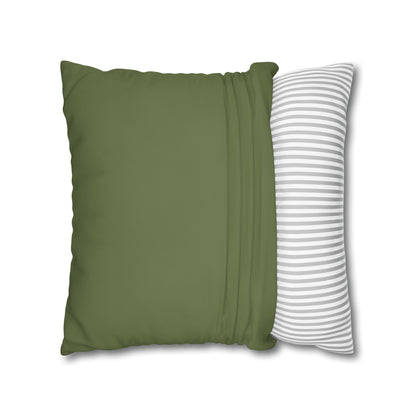Olive Canvas Pillow Cover 20x20