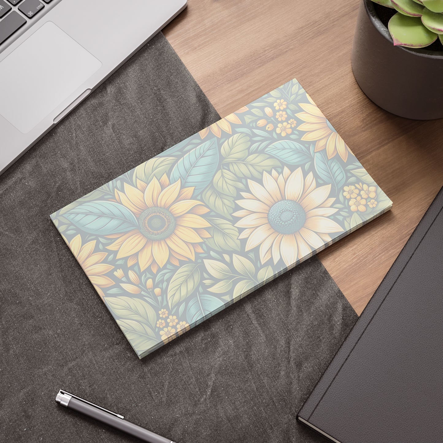 Sunflower Grove Sticky Notes Sunflower Post It Notes Botanical Notes (7 Sizes)