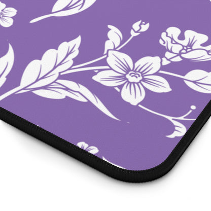 Purple Floral Desk Pad (12x18, 12x22 or 16x32)