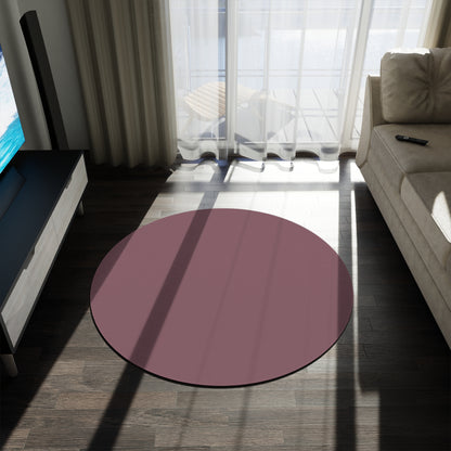 Mauve Coordinated Round Rug 60 Inch Floor Rug Minimal Home Decor Living Room Rug
