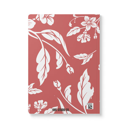 Red Autumns Floral A5 Lined Journal Coordinated Collection