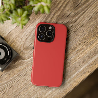 True Red Tough Cell Phone Case Matte or Glossy Protective Case iPhone Samsung
