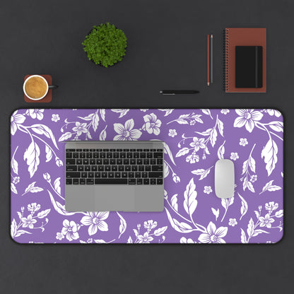 Purple Floral Desk Pad (12x18, 12x22 or 16x32)