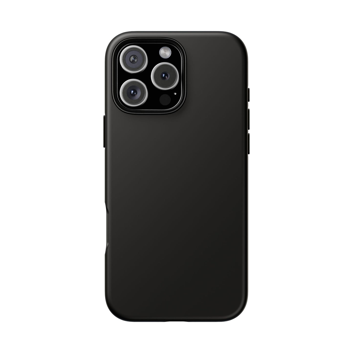 Black Tough Cell Phone Case Matte or Glossy Protective Case iPhone Samsung