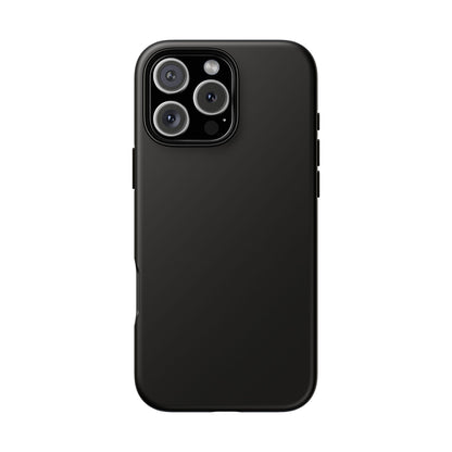 Black Tough Cell Phone Case Matte or Glossy Protective Case iPhone Samsung