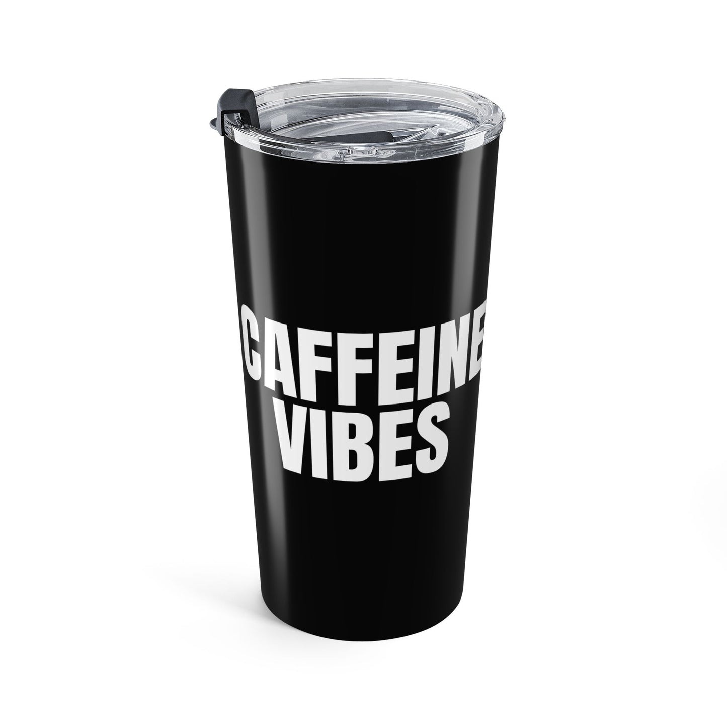 Black Caffeine Vibes 20oz Stainless Steel Tumbler | Color Coordinated Collection
