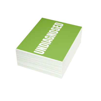 Muted Lime Postcard Set Pack of 10, 30 or 50 w/ Envelopes | Coordinated Collection