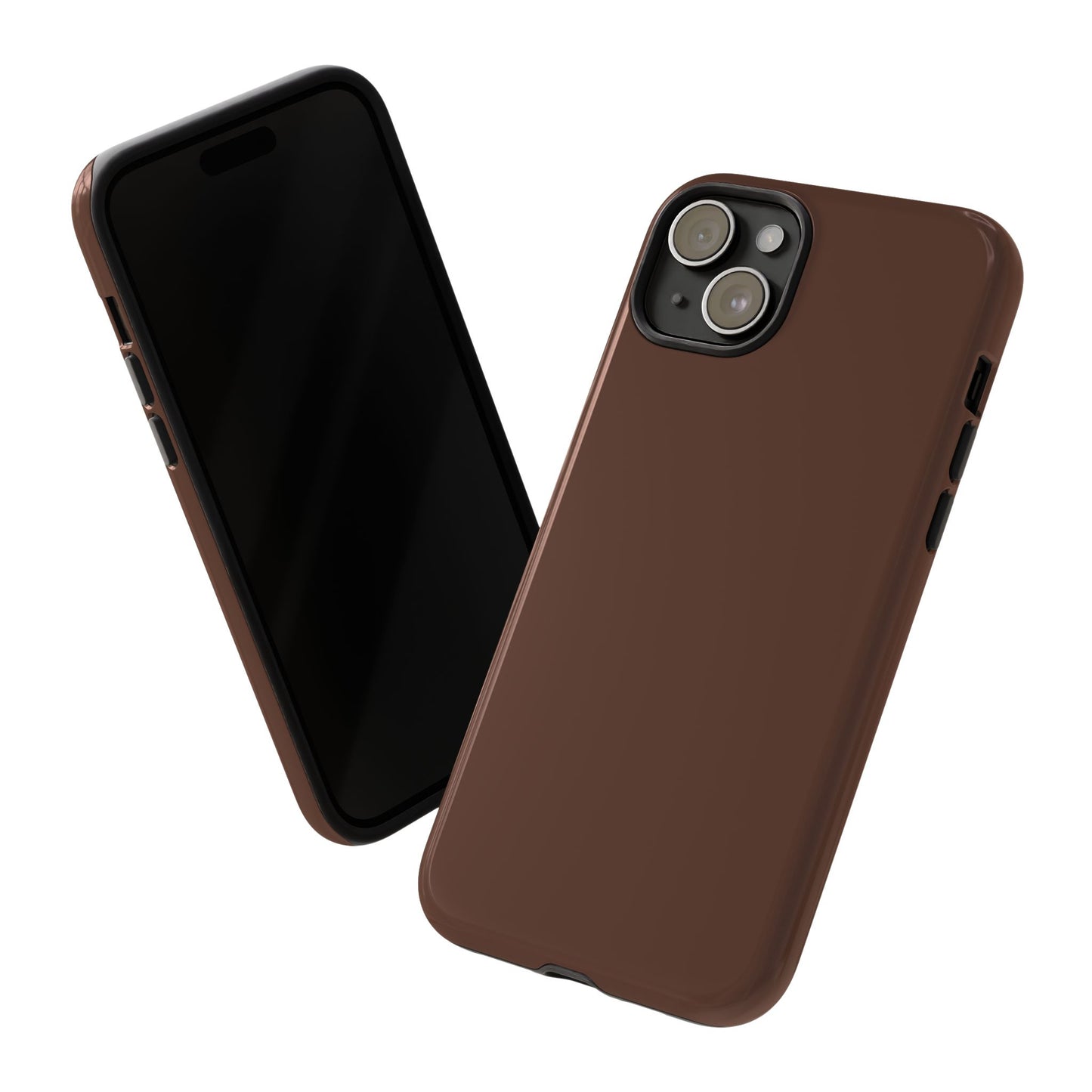 Chocolate Brown Tough Cell Phone Case Matte or Glossy Protective Case iPhone Samsung