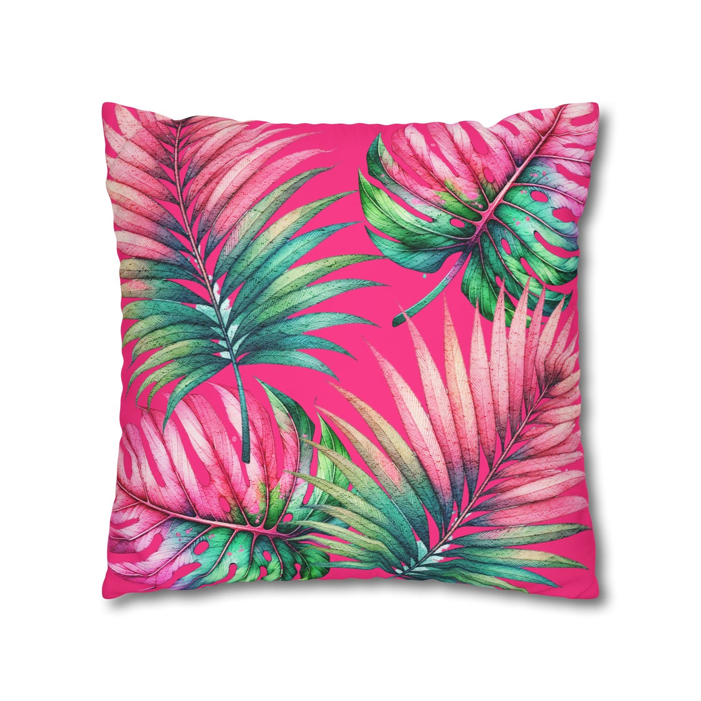 Tropical Vibes Canvas Pillow Cover 20x20