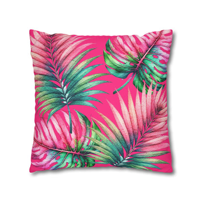 Tropical Vibes Canvas Pillow Cover 20x20