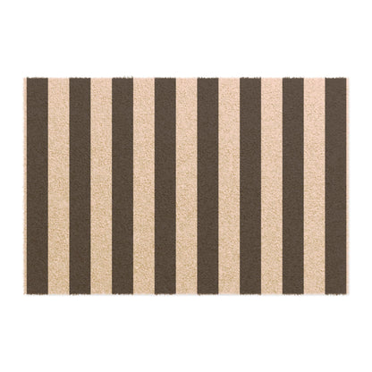 Black Stripe Door Mat 24 x 16