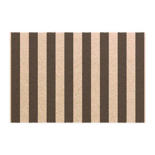 Black Stripe Door Mat 24 x 16