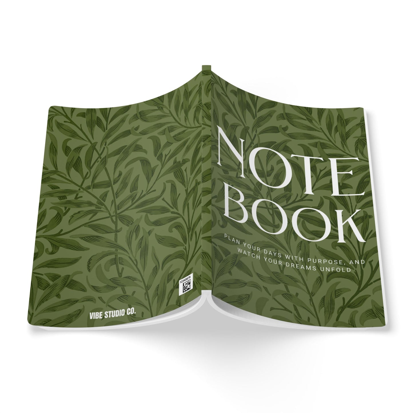 Olive Leaves A5 Lined Journal Minimal Botanical Notebook | Coordinated Collection