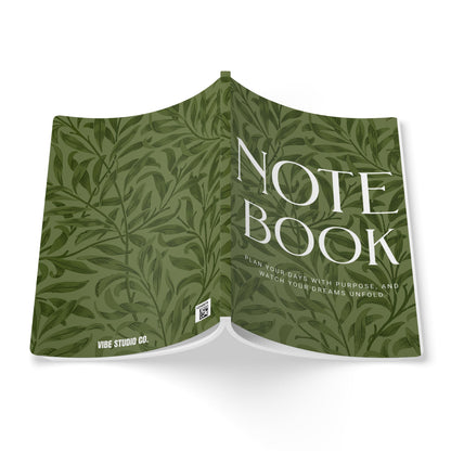 Olive Leaves A5 Lined Journal Minimal Botanical Notebook | Coordinated Collection