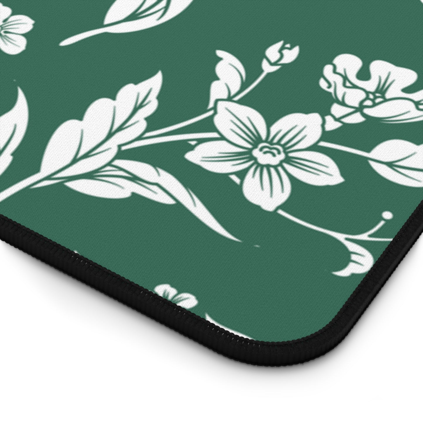 Leaf Green Floral Desk Pad (12x18, 12x22 or 16x32)