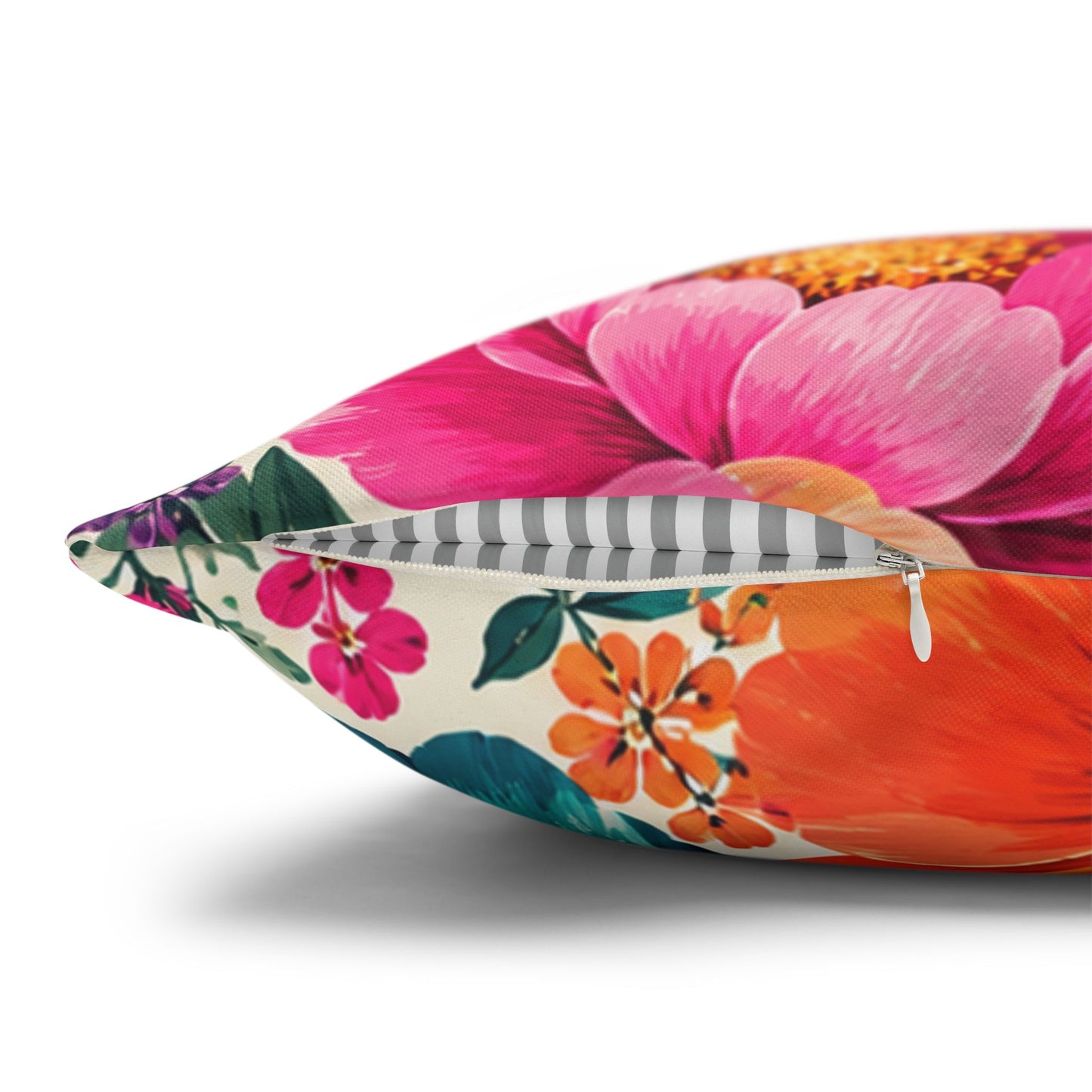 Dreamy Floral Square Pillowcase 18 x 18 Floral Pillow Cover