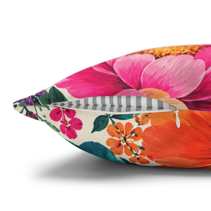 Dreamy Floral Square Pillowcase 18 x 18 Floral Pillow Cover