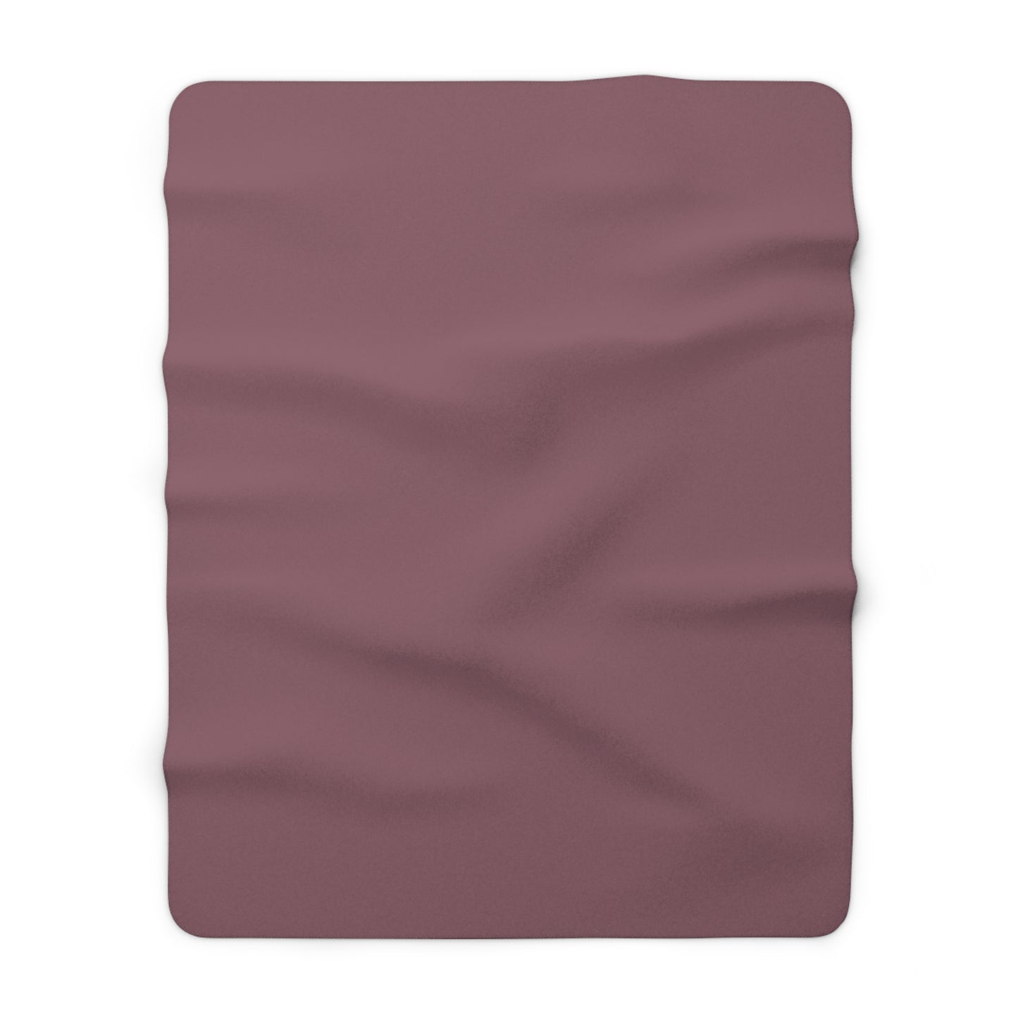 Mauve Sherpa Fleece Blanket Cozy Plush Throw 3 Sizes Soft Warm Blanket