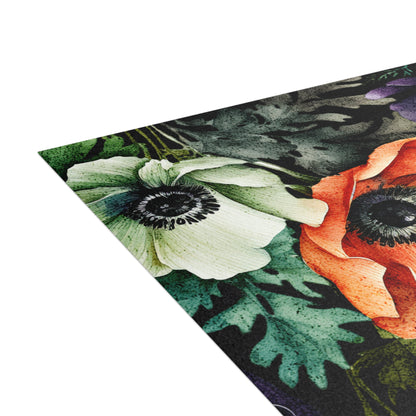 Decorated Floral Postcards Botanical Floral Postcard Set