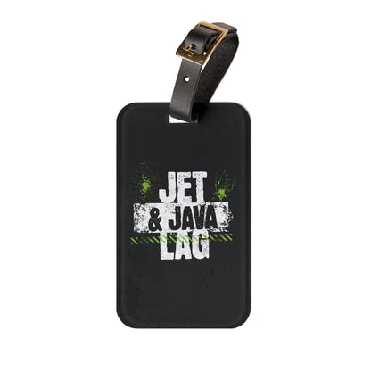 Jet Lag and Java Luggage Tag Acrylic Travel Tag